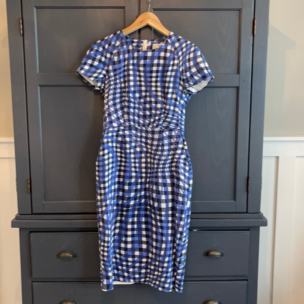 L.K. Bennett Kaleigh Blue Dress